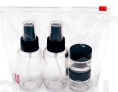 Set condimentos vidrio Iris