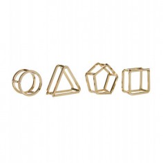 Set 4 argollas doradas... 2