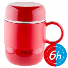 Taza termo roja 280ml Grunwerg