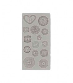 Molde botones 3D silicona