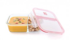 Contenedor cristal con separador 950ml Iris 2