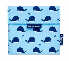 Porta desayunos infantil ballenas reutilizable Snack n go 2