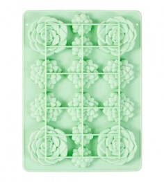 Molde silicona suculentas y flores Wilton 2