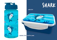 Porta meriendas para niños Shark iDrink 650ml- Casa Rex 2