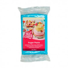 Pasta de azúcar o fondant azul 250gr Funcakes - Casa Rex