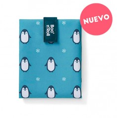 Boc'n'roll Animals Pingüino: porta bocadillos reutilizable