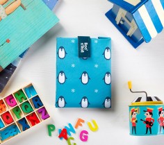 Boc'n'roll Animals Pingüino: porta bocadillos reutilizable 2