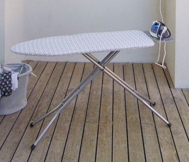 Funda elástica tabla planchar flechas gris Duett