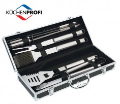 Set 8 utensilios para barbacoa con maletín Kuchenprofi - Casa Rex