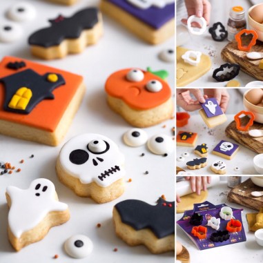 Set 6 cortadores galletas Halloween Decora