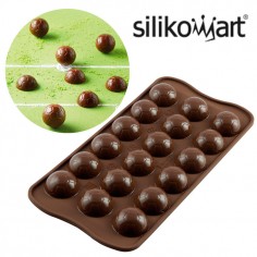 Molde mini pelotas de fútbol silicona Silikomart 