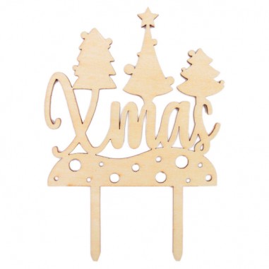 Topper navidad madera Xmas Scrapcooking - Casa Rex 