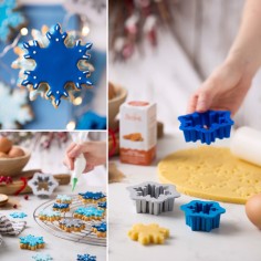 Set 3 cortadores galletas copitos de nieve Decora - Casa Rex