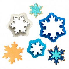 Set 3 cortadores galletas copitos de nieve Decora - Casa Rex 2