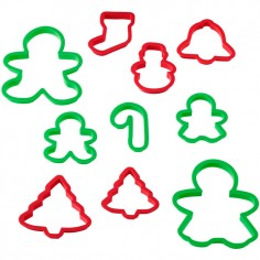 Set 10 cortadores de galleta Navidad plástico Wilton - Casa Rex 2