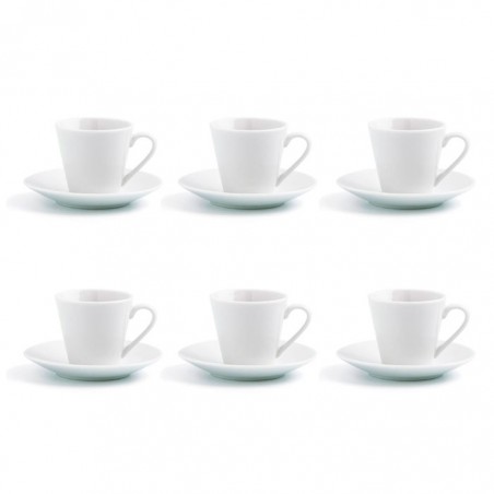 Set de tazas para café 6 unidades Blanco