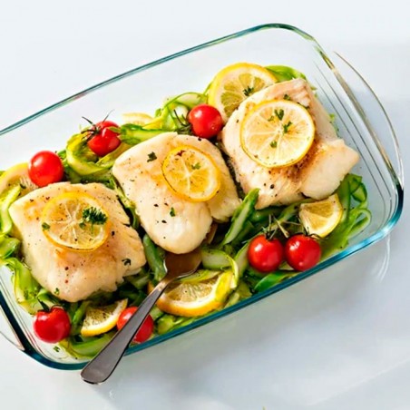Bandeja horno vidrio rectangular 35x20cm - Casa Rex