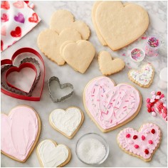 Set 4 cortadores corazón San Valentín Wilton - Casa Rex 2
