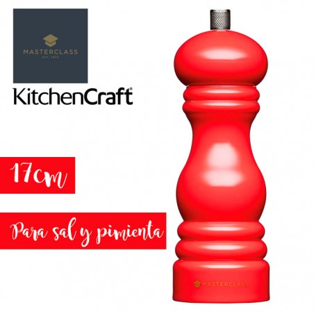 Molinillo cerámico rojo 17cm  KitchenCraft