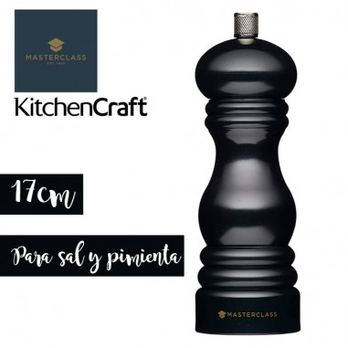 Molinillo ruedas cerámicas negro brillante KitchenCraft - Casa Rex