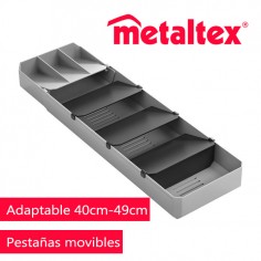 Cubertero o organizador cajones adaptable Metaltex - Casa Rex