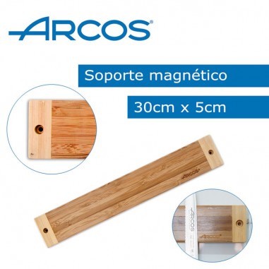 Soporte magnético para cuchillos madera 30cm Arcos  - Casa Rex