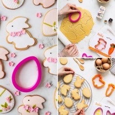 Set 2 cortadores de galleta Pascua Decora huevo y conejo -CasaRex 2