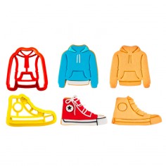Set 2 cortadores galletas zapatilla y suadera Decora 2