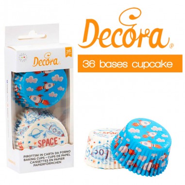 Pack 36 bases cupcakes Espacio Decora  Casa Rex