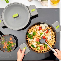Cacerola 32cm cerámica con tapa y asas Life Bra  Casa Rex 2
