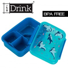 Fiambrera infantil con cubiertos Tiburón Idrink  Casa Rex