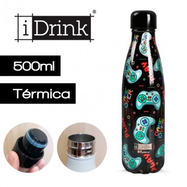 Botella térmica inox Game 500ml Idrink  Casa Rex