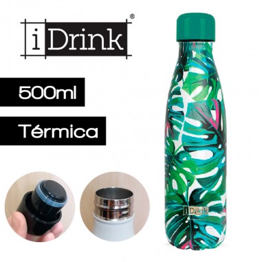 Botella térmica inox Jungle 500ml Idrink  Casa Rex
