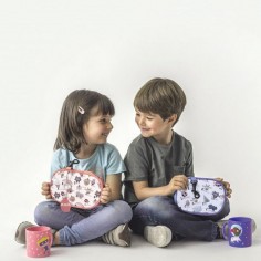 Porta bocadillos infantil Snack Rico Iris rosa 2