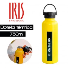 Botella térmica 750ml amarilla Iris - Casa Rex