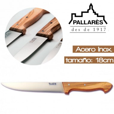 Cuchillo cocina 18cm Pallarés Solsona  mango olivo  Casa Rex