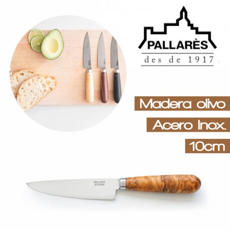 Cuchillo de cocina con mango redondeado de Ébano Pallarès - Claudia&Julia