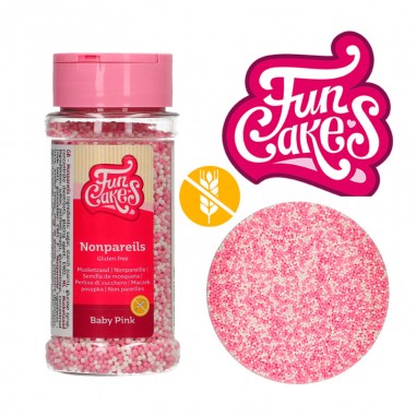 Mini bolitas rosas y blancas sin gluten Funcakes - Casa Rex