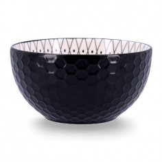 Bol japonés porcelana Bidasoa negro mate