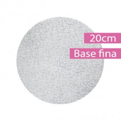 Base cartón pastel redonda fina 20cm - Casa Rex