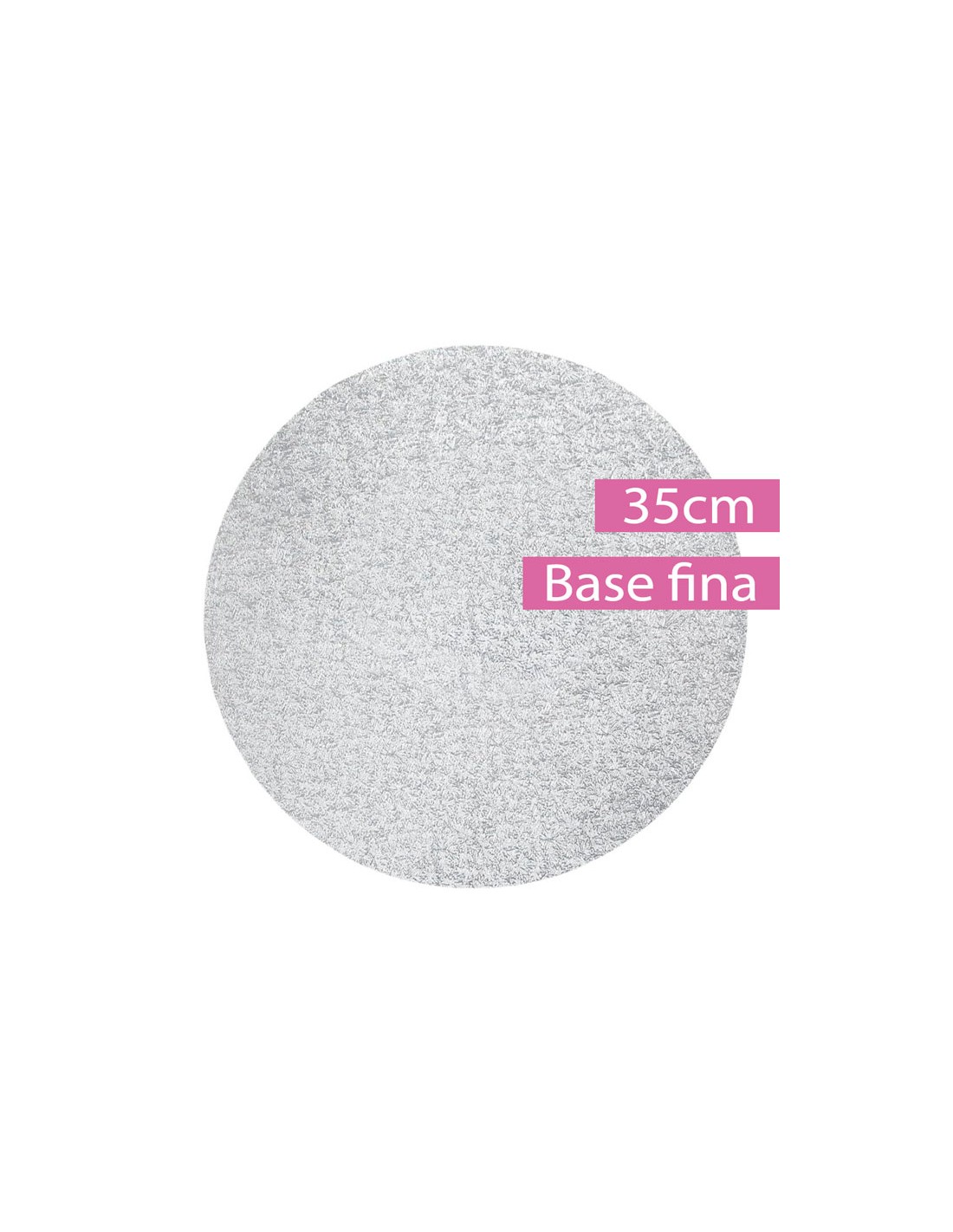 Base tarta redonda borde ondulado 35cm blanca - Casa Rex