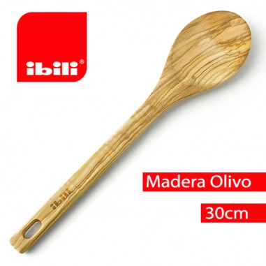 Cuchara madera cocina olivo 30cm Ibili - Casa Rex