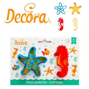 Set 2 cortadores galletas mar Decora - Casa Rex