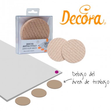 Set 10 discos antideslizantes Decora 9cm  Casa Rex