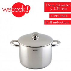 Olla con tapa acero inox. 16cm Wecook  Casa Rex