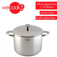 Olla con tapa acero inox. 18cm Wecook  Casa Rex