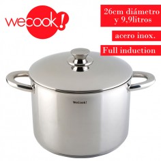 Olla con tapa acero inox. 26cm Wecook Full induction Casa Rex