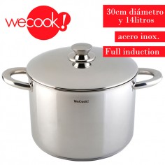 Olla con tapa acero inox. 30cm Wecook  Casa Rex