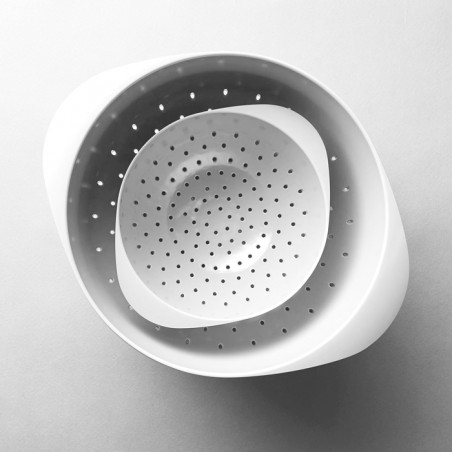 Colador cocina pequeño melamina blanco Rosti - Casa Rex