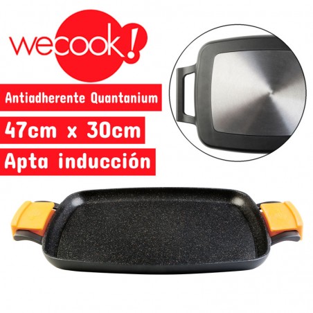 Plancha de fundición WeCook Vitae  Antiadherente Quantanium, inducción y asas de silicona
